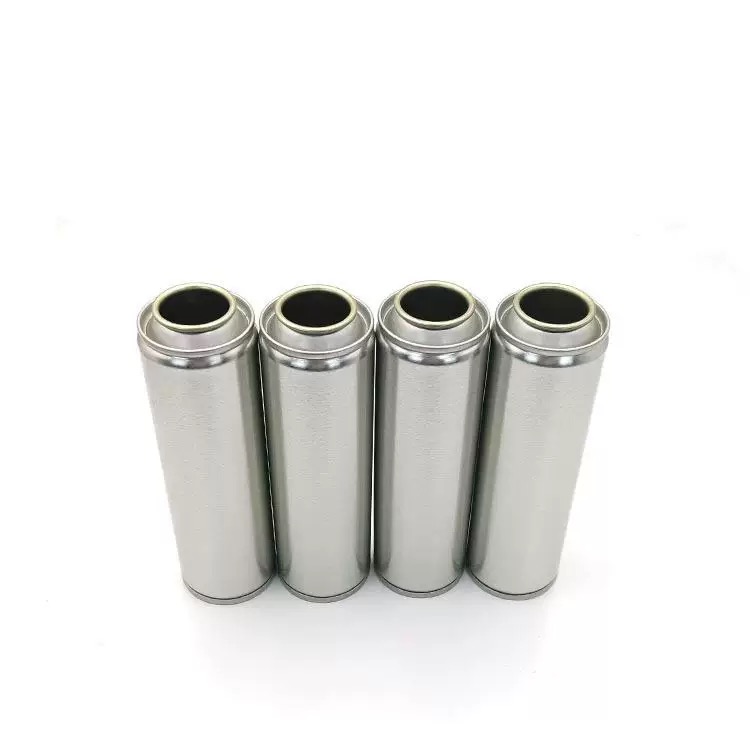 Set of four slim pressurized can bodies for private label manufacturing